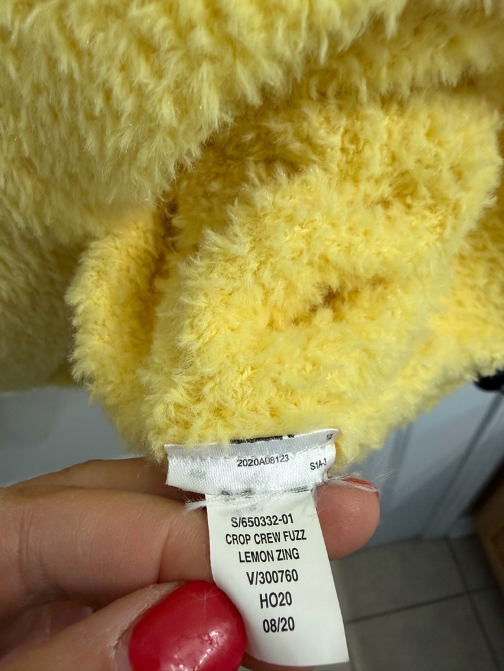 Gap kids Cozy Fuzzy Yellow SOFT sweater - Sz M - Picture 6 of 6